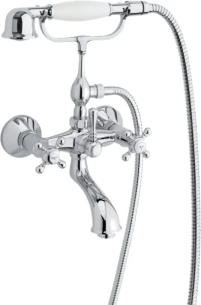 Damixa Tradition Bad-/Duschmischer mit Handbrause, Chrom
